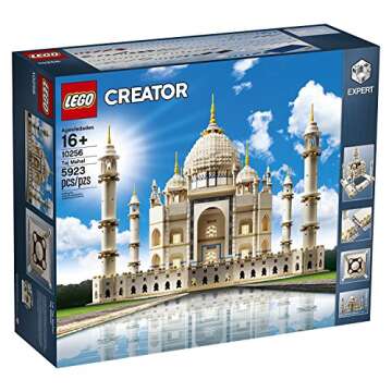 LEGO Creator Expert Taj Mahal 10256 Building Kit and Architecture Model, Perfect Set for Older Kids and Adults (5923 Pieces)