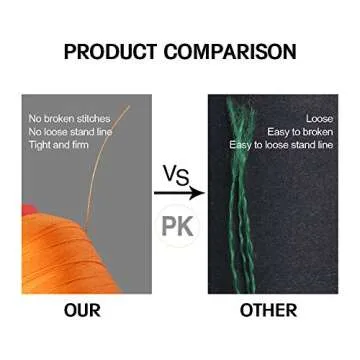 Desirable Life Bonded Nylon N66 Sewing Thread 1500 Yards Size #69 T70 210D/3 for Leather Denim Hand Machine Craft Shoe Bag Repairing Strong Heavy Duty High Temperature Resistant Waterproof (Brown)