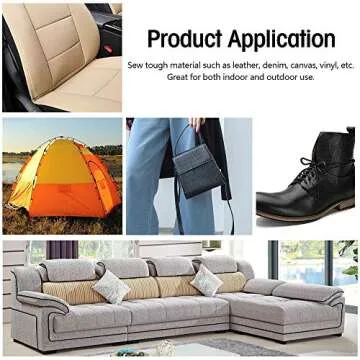 Desirable Life Bonded Nylon N66 Sewing Thread 1500 Yards Size #69 T70 210D/3 for Leather Denim Hand Machine Craft Shoe Bag Repairing Strong Heavy Duty High Temperature Resistant Waterproof (Brown)