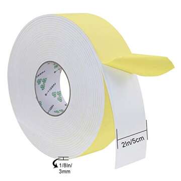 Foam Insulation Tape Adhesive, Weather Stripping for Doors,Seal,Weatherstrip,Waterproof,Plumbing,HVA...