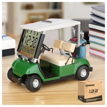 10L0L Mini Golf Cart Alarm Clock - Unique Golf Gifts for Men & Fans