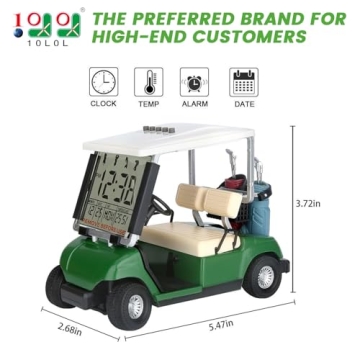 10L0L Mini Golf Cart Alarm Clock for Golf Fans