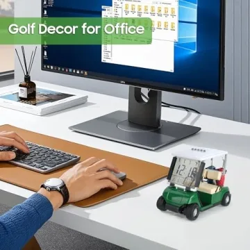 10L0L Mini Golf Cart Alarm Clock for Golf Fans