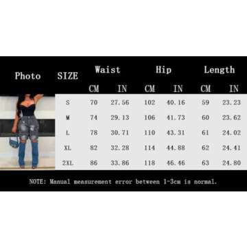 Womens High Waisted Jean Shorts Stretchy Y2K Button Bermuda Cargo Denim Shorts