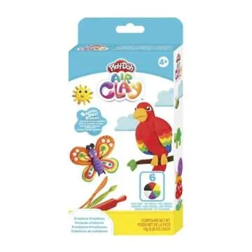 Play-Doh Air Clay Creature Creations Pack - 6 Vibrant Colors for Kids