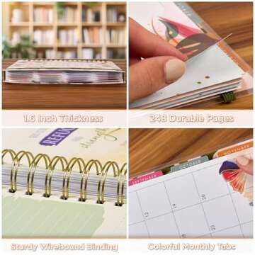 Inspirational 18 Month Planner for Women with Bible Verses