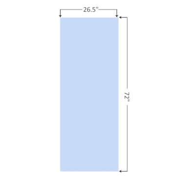 Eunzel Hot Yoga Towel Non Slip Yoga Mat Towel Non-Slip Sweat Absorbent Microfiber Towel for Hot Yoga, Pilates and Workout 72" x 26.5", Blue