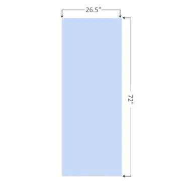 Eunzel Hot Yoga Towel Non Slip Yoga Mat Towel Non-Slip Sweat Absorbent Microfiber Towel for Hot Yoga, Pilates and Workout 72" x 26.5", Blue