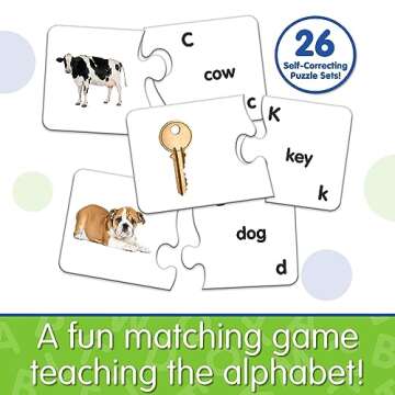 The Learning Journey: Match It! - ABCs - ABC Puzzle, Alphabet Puzzles for 2 Year Olds, Alphabet Puzz...
