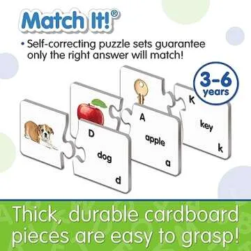 The Learning Journey: Match It! - ABCs - ABC Puzzle, Alphabet Puzzles for 2 Year Olds, Alphabet Puzzles For Kids Ages 3-5, Pre Kindergarten Learning Materials, Award Winning Educational Toys