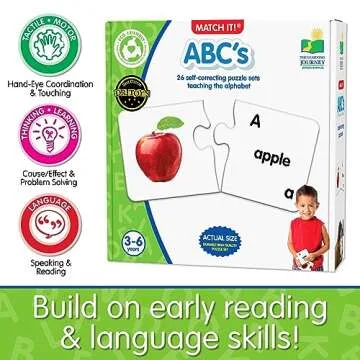 The Learning Journey: Match It! - ABCs - ABC Puzzle, Alphabet Puzzles for 2 Year Olds, Alphabet Puzzles For Kids Ages 3-5, Pre Kindergarten Learning Materials, Award Winning Educational Toys