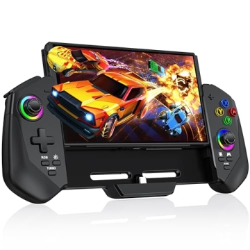Ergonomic Switch Controller with LED lights and Turbo
