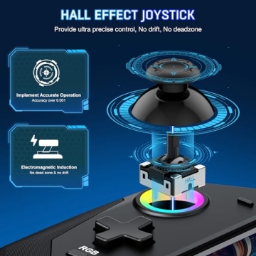 Ergonomic Switch Controller with LED lights and Turbo