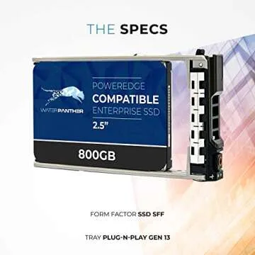 Water Panther 800GB SAS 12Gb/s 2.5" SSD for Dell Servers