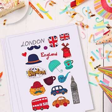 JANDJPACKAGING Printable Vinyl for Inkjet & Laser Printer - 30 Pack Printable Vinyl Sticker Paper Glossy White - Standard Letter Size 8.5"x11"