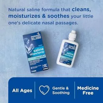 Mommy's Bliss Saline Drops/Spray, Nasal Relief for Newborns & Up, 1 Fl Oz