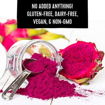 Pitaya Foods Organic Freeze Dried Red Dragon Fruit Powder