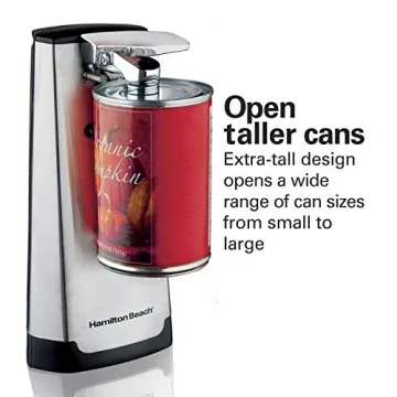 Hamilton Beach Extra-Tall Electric Can Opener with Knife Sharpener