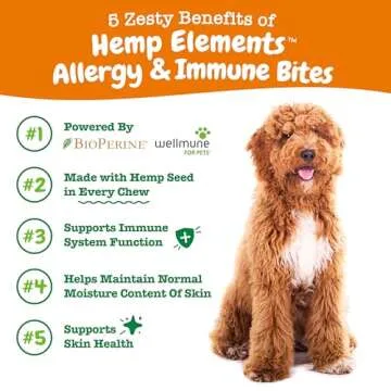 Zesty Paws Dog Allergy Relief - Anti Itch Supplement - Omega 3 Probiotics for Dogs - Salmon Oil Dige...