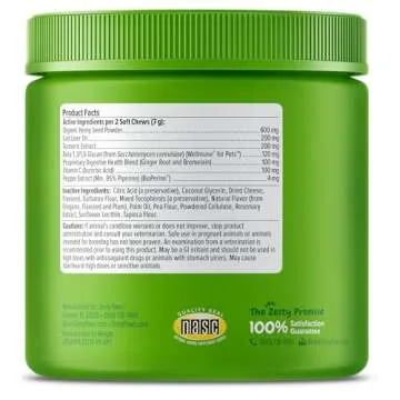 Zesty Paws Dog Allergy Relief - Anti Itch Supplement - Omega 3 Probiotics for Dogs - Salmon Oil Digestive Health - Soft Chews for Skin & Seasonal Allergies - with Epicor Pets – Hemp - 90 Count…