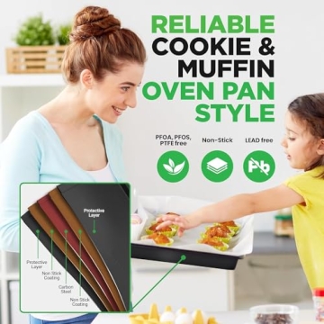 NutriChef Non-Stick 10-Piece Baking Pans Set for All Chefs