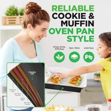 NutriChef Non-Stick 10-Piece Baking Pans Set for All Chefs