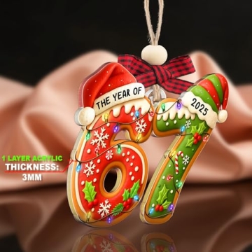 67 Ornament Trendy Meme Christmas Gift for Kids & Teens
