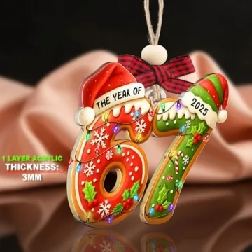 67 Ornament Trendy Meme Christmas Gift for Kids & Teens