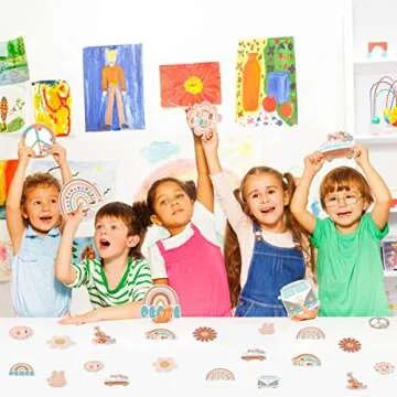Groovy Hippie Bulletin Board Decorations Set for Classrooms