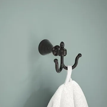 Delta Vessona Double Towel Hook in Venetian Bronze
