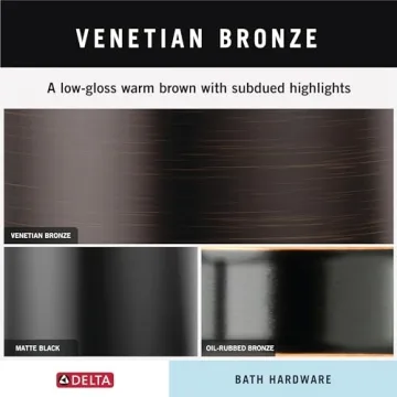Delta Vessona Double Towel Hook in Venetian Bronze