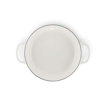 Le Creuset Enameled Cast Iron Signature Braiser, 3.5 qt., White