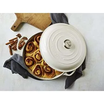 Le Creuset Enameled Cast Iron Signature Braiser, 3.5 qt., White