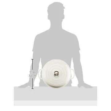 Le Creuset Enameled Cast Iron Signature Braiser, 3.5 qt., White