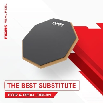 Evans RealFeel Drum Pad - 6 Inch, Stand Mountable
