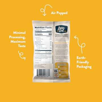 LesserEvil Himalayan Gold Salt Organic Popcorn, Premium Quality, Minimally Processed, No Vegetable Oil, 0.46 Oz, (Pack of 24)