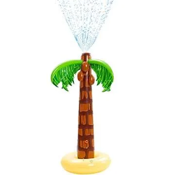 Inflatable Palm Tree Sprinkler, 61” Lawn Sprinkler for Kids, Outdoor Sprinkler Water Toys for Kids Seasonal Merriment