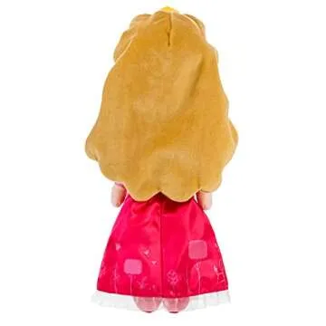 Disney Store Official Princess Plush Doll (Aurora from Sleeping Beauty) Medium 14 Inches, Princess Dolls with Embroidered Features, Plush Toys, Princess Toys for Girls