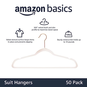 Elegant Velvet Non-Slip Suit Hangers Pack of 50