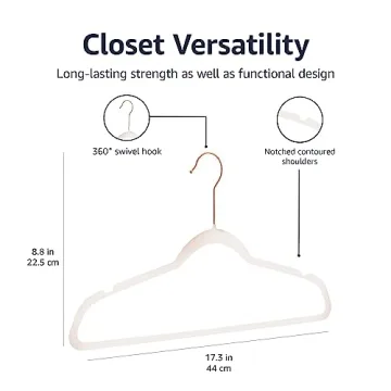 Elegant Velvet Non-Slip Suit Hangers Pack of 50