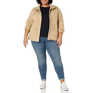 Goodthreads Women's Relaxed Fit Cargo Jacket