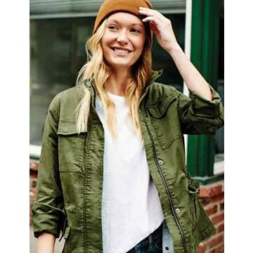 Goodthreads Women's Relaxed Fit Cargo Jacket