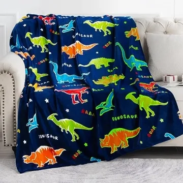 Magical Glow Dinosaur Blanket - Perfect Gift for Young Dinosaur Enthusiasts!