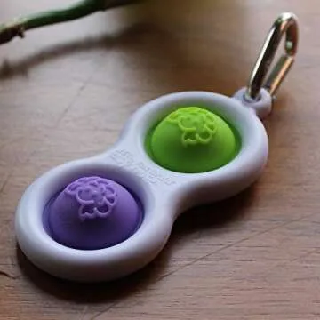 Fat Brain Toys Simpl Dimpl Fidget Keychain All Ages