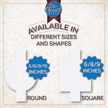 Parchment Paper Sheets for Baking: Oven Safe Parchment Paper, Parchment Sheets, Bakery Quality Baking Paper for Perfect Results, High Temperature, Cooking Sheets, 24 Count, 10 Inch Round