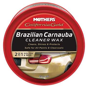 Mothers 05500 California Gold Brazilian Carnauba Cleaner Wax Paste - 12 oz