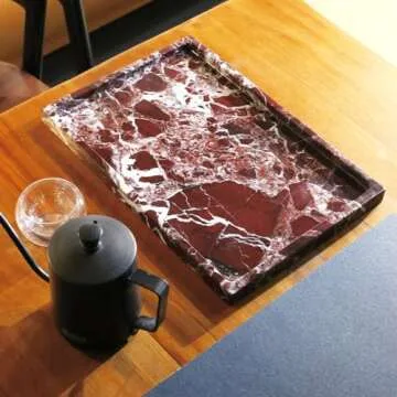 Premium Real Natural Marble Tray for Home Decor