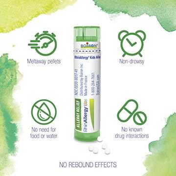 Boiron RhinAllergy Kids Pellets - Allergy Relief for Kids 2 Plus