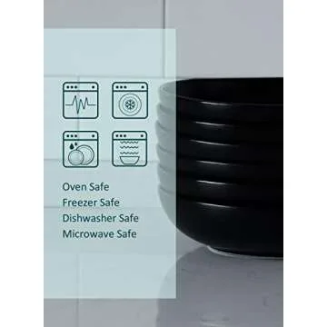 Teocera Shallow Bowls Set of 6 - Stylish & Durable