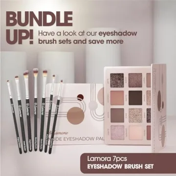 Lamora Nude Eyeshadow Palette - 12 Pigmented Shades